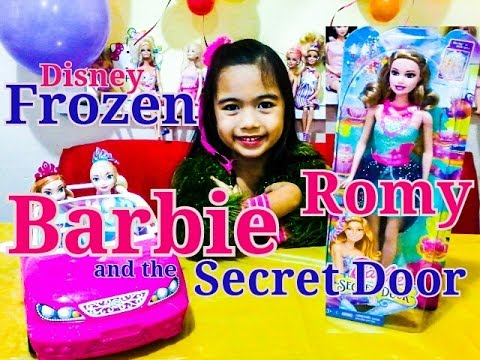 BARBIE VIDEOS Barbie and the Secret Door Romy Meets Elsa Anna Kids Balloons and Toys Video