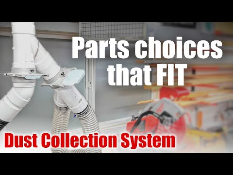 Workshop Dust Collection System: Parts that actually fit together! DIY 4" DWV PVC based network
