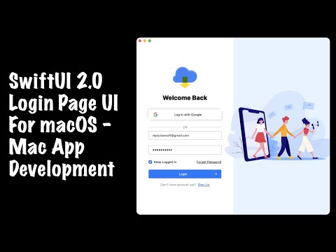 SwiftUI 2.0 macOS Login Page UI - Mac App Development - SwiftUI Tutorials