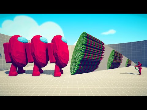 3x GIANT AMONG US CREWMATE vs EVERY GOD - Totally Accurate Battle Simulator TABS