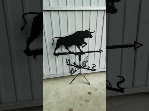 Флюгер Бык, флюгер на крышу с металла 2 мм. - фото 1 - id-p1430345960