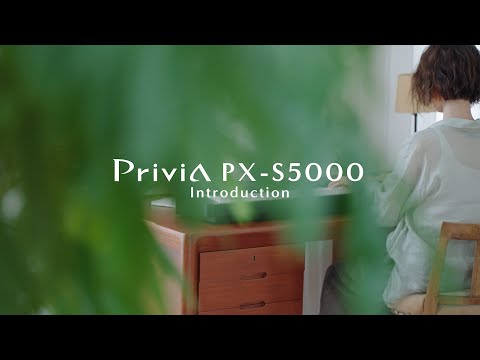 Casio PX-S5000 Privia 88-Key Digital Piano, 23 Built-In Tones, Minimalistic and Clean Design (Black)