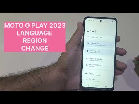 Moto G Play 2023 Language And Region Change