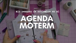 Decoración de Agenda Moterm tamaño personal ✨ Organización real + Stickers y Washi Tape