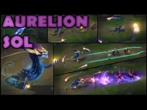 AURELION SOL ABILITIES SPOTLIGHT GAMEPLAY - League of Legends New Champion