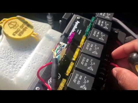 How to wire a light bar to an Apollointech - SPOD