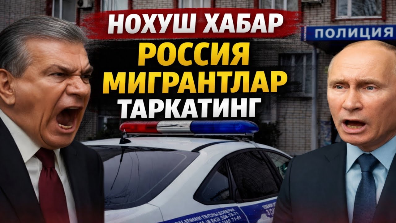 8-ЯНВАР НОХУШ ХАБАР РОССИЯ МИГРАНТЛАР ТАРКАТИНГ