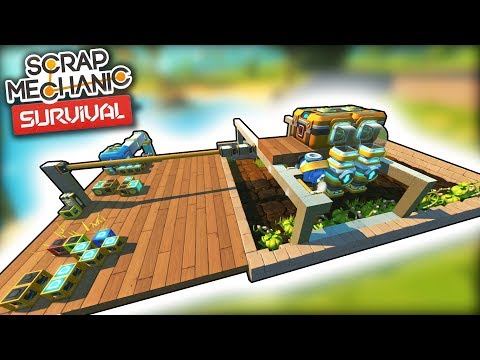 Building a Fully Automatic Farm that Plants, Waters, and Harvests! (Scrap Mechanic Survival Ep. 7)