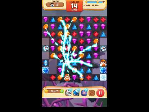 Jewel Match King Level 499 - Walkthrough ( No Booster )