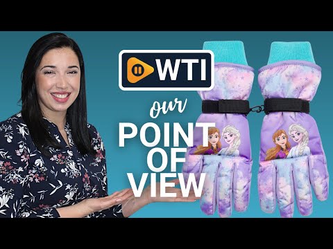 Disney Girls' Winter Insulated Snow Ski Gloves – Minnie Mouse or Frozen II Elsa & Anna (Toddler/Little Girls) Frozen Glove Pink/Purple Age 4-7 - WTI product video review