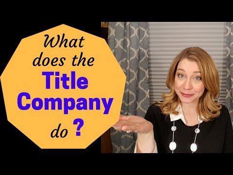 What does the Title Company do ?