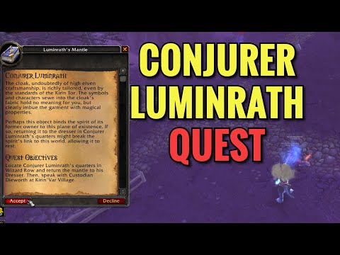 Conjurer Luminrath Quest (WoW TBC)