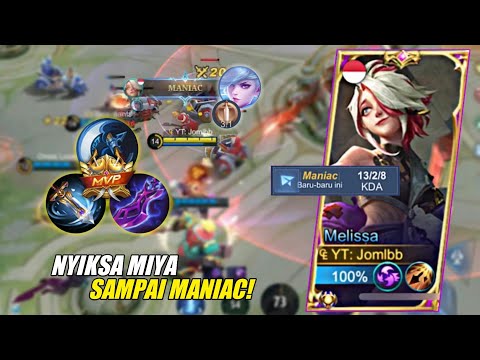 MELISSA BUILD CRITICAL NYIKSA MIYA SAMPAI MANIAC!! DAMAGE NYA SAKIT POLL!! - BEST BUILD MELISSA 2022
