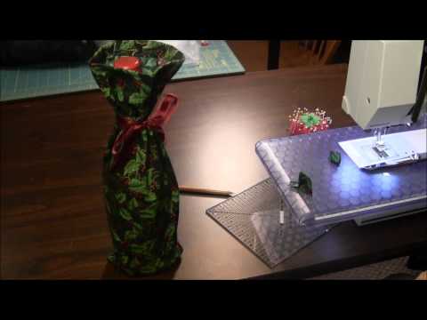 Wine Bottle Gift Bag Tutorial