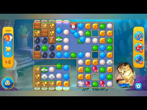 Fishdom 2022, no Boosters,   844   level  -  прохождение без бустеров,   844  уровень.