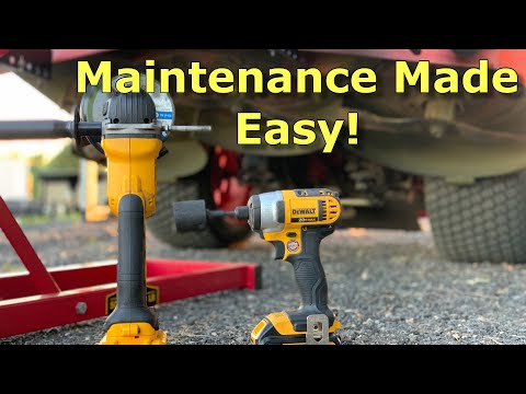 Easiest Way to Change Lawn Mower Blades! [ Dewalt Tools ]