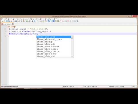 Reverse String In Php Without Using Inbuilt Functionhindi