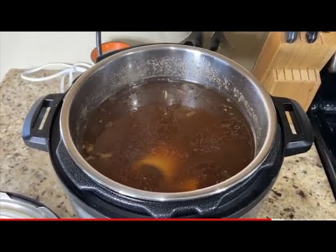 Easy Keto Beef Bone Broth with Instant Pot