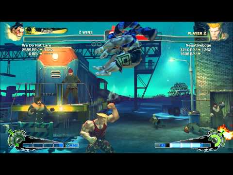 SF4AE Ver. 2012 We Do Not Care (Honda) vs NegativeEdge (Guile)
