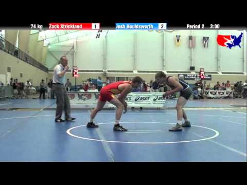 Zack Strickland vs. Josh Houldsworth at 2013 ASICS University Nationals - FS