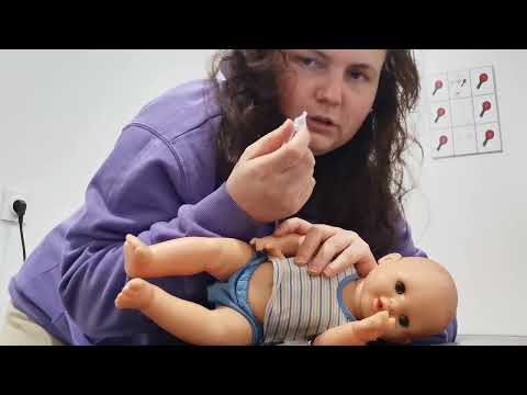 Oczyszczanie nosa u dzieci 0 do 1 roku życia.