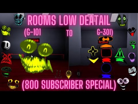 Rooms low detail (G-101 to G-301)(800 subscriber special)