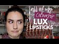 Swatching ALL Of My ColourPop LUX Lipsticks Comparisons Of 79 Shades