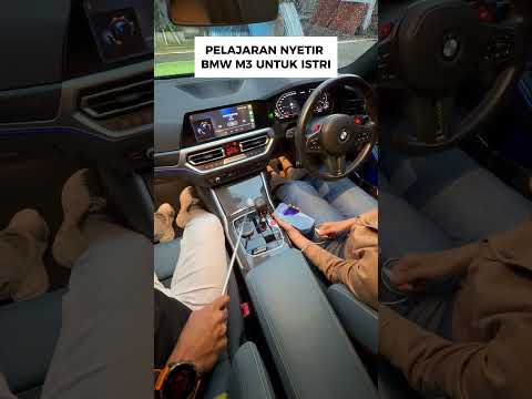 Pelajaran nyetir BMW M3 untuk istri. #shorts #bmwm3competition