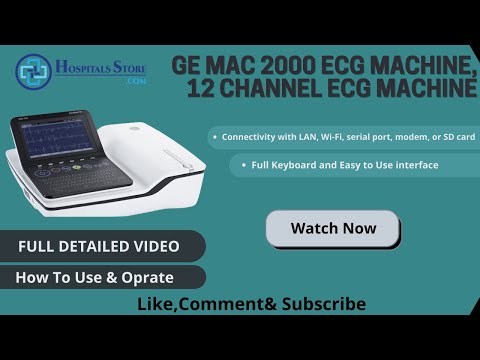Demo and Installation of GE Mac2000 ECG Machine , 12 Channel