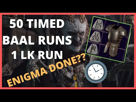 Diablo 2 Resurrected (D2R) - Time spent on 50 Baal runs(HELL) |  DROP HIGLIGHTS + Bonus LK run.