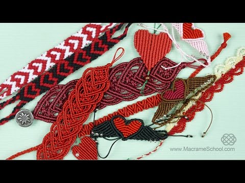 WAVY CELTIC HEART PATTERN MACRAME BRACELET TUTORIAL PULSERA MACRAMÉ