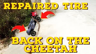 ZD Racing BX-8E torn and glued tires on the JLB Cheetah!