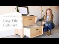 How To Build An EASY File Cabinet Using Plywood And 2x4s
