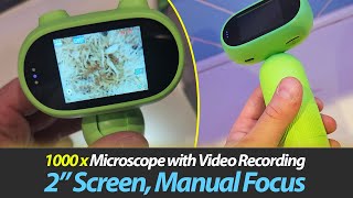 1000X Handheld Digital Microscope for Kids - Best Portable Pocket Microscope for Coins, Stamps