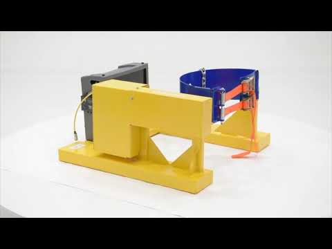 Vestil DCR-205-12-DC Fork Truck Drum Carrier/Rotator 12V DC Battery Powered