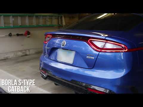 Kia Stinger GT Stock Exhaust vs. Borla S-Type Catback