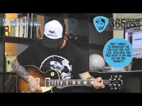 Lick 117/365 - Aeolian Descent in F#m | 365 Guitar Licks Project