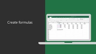 Creating Microsoft Excel formulas and functions