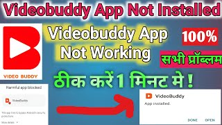 VideoBuddy App Not Installed Problem Solve  Video 