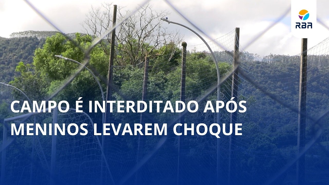 Campo é interditado após três meninos levarem choque em Rio do Sul