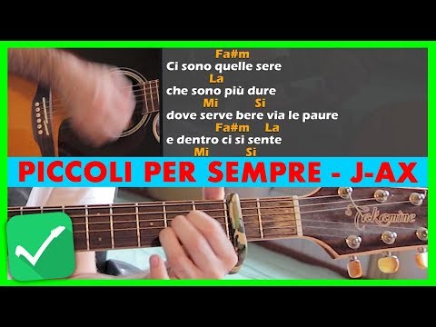 Canzoni da Suonare in Spiaggia: PICCOLI PER SEMPRE - J-Ax (Tutorial Accordi per Chitarra)