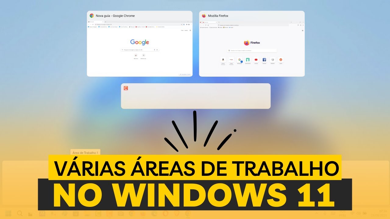 COMO ATIVAR E USAR (VÁRIAS ÁREAS DE TRABALHO) NO SISTEMA WINDOWS 11, SEJA MAIS PRODUTIVO