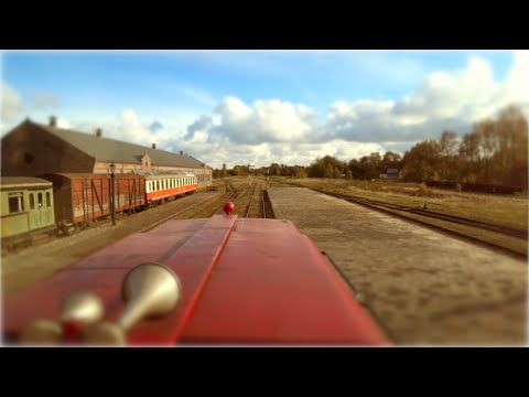 Diesel train engine HYPERLAPSE HOLLAND Stadskanaal - Musselkanaal