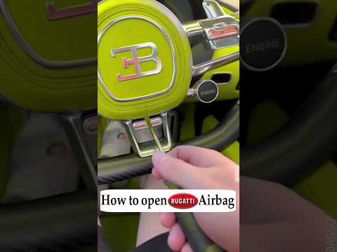 How to open Bugatti Chiron Airbag, how to open Bugatti Airbags #bugatti #chiron #airbag