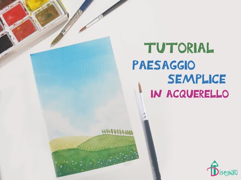 Paesaggio in acquerello: tutorial passo passo per principianti