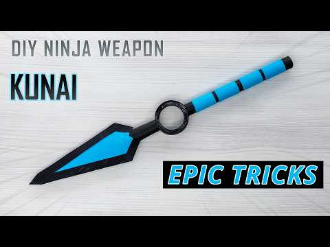 Epic NINJA Tricks with a Paper KUNAI