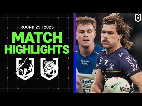 NRL Highlights | 2025 NRL Match Highlights | Storm v Bulldogs | Round 25