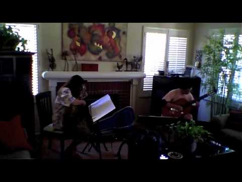 The Odeum Guitar Duo in Rehearsal on August 4, 2011 - "Lament" - P. Houghton