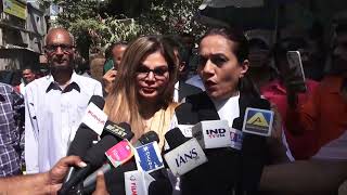 Rakhi Sawant With Advocate Spotted At Andheri Court
