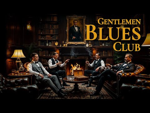 Gentlemen Blues Club 🎩 Velvet Male Vocals 🎙 Slow Classic Blues in 4K